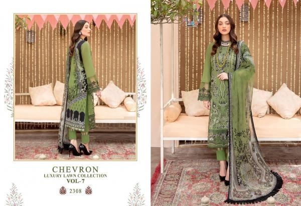 Shree Chevron Luxury Lawn Collection 7 Designer Pakistani Salwar Suits